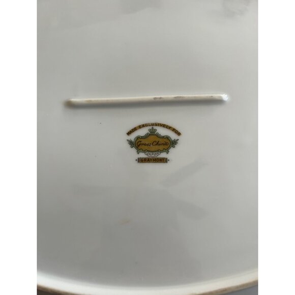 Grace China Graymont Oval Serving Platter With Gold Trim Large Vintage - Picture 2 of 6